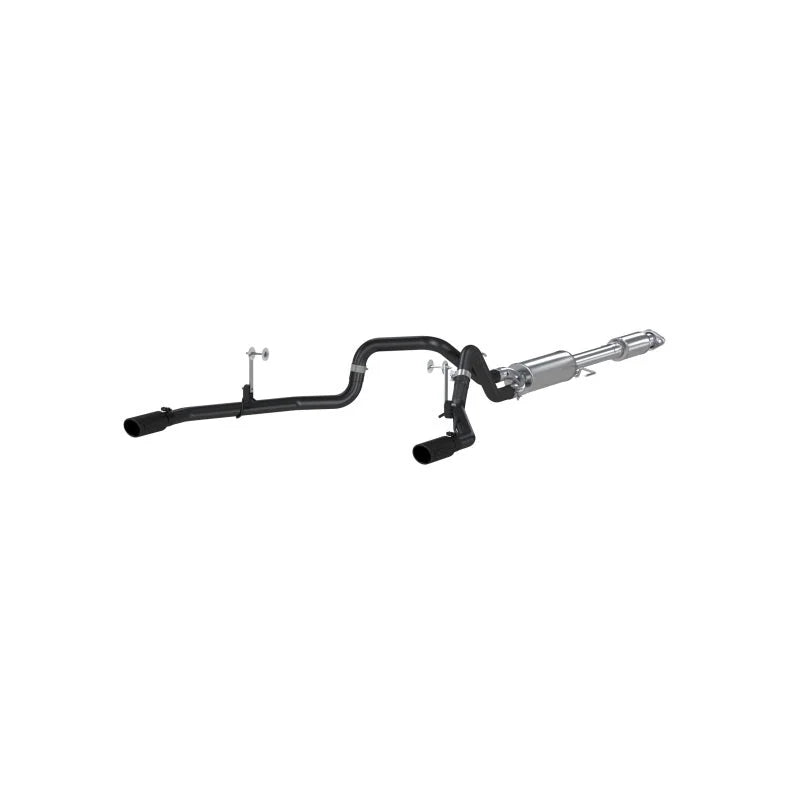 MBRP 2015 Ford F-150 5.0L 3in Cat Back Dual Split Rear Exit Black Exhaust System - Main Product View
