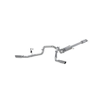 Load image into Gallery viewer, MBRP 2015 Ford F-150 5.0L 3in Cat Back Dual Split Side Exit AL Exhaust System - Side View