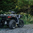 Load image into Gallery viewer, MBRP 2015 Polaris Hawkeye 325/Sportsman ETX 5in Single Slip-On Performance Series Exhaust - Installation View