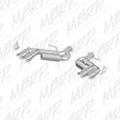 Load image into Gallery viewer, MBRP 2016-2024 Chevy Camaro 6.2L w/ NPP 3in Alum Race Dual Axle Back w/ 4in Quad Polished Tips - Main Product View