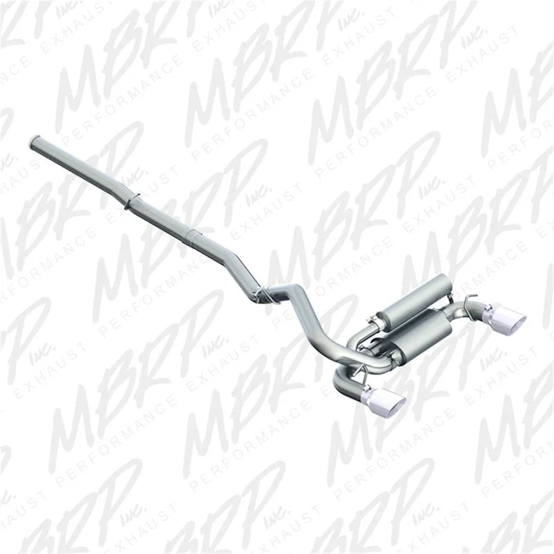 MBRP 2016+ Ford Focus RS 3in Dual Outlet Cat-Back Exhaust T409 SS - Main Product View