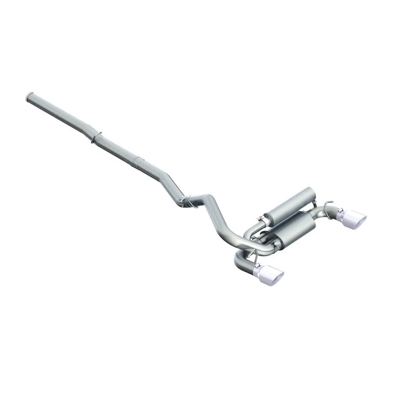 MBRP 2016+ Ford Focus RS 3in Dual Outlet Cat-Back Exhaust T409 SS - Side View