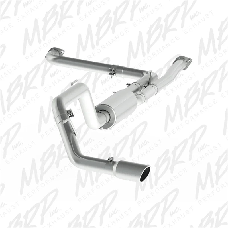 MBRP 2016+ Nissan Titan 5.6L XD 4in Tip 3in AL Cat Back Single Side - Main Product View