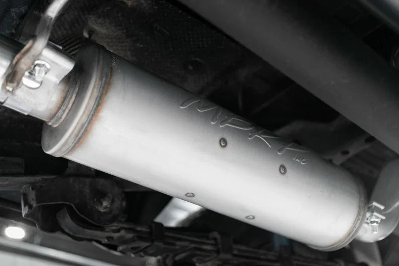 MBRP 2016 Toyota Tacoma 3.5L Cat Back Single Side Exit T409 Exhaust System - Installation View