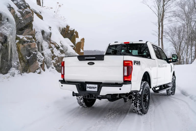 MBRP 2017+ Ford F-250/350 6.2L/7.3L Crew Cab Cat Back 4 Single Side - Additional View 5