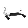 Load image into Gallery viewer, MBRP 2018+ Jeep Wrangler (JL) 3.6L V6 Dual Rear Exit Axle Back BLK Exhaust System - Side View