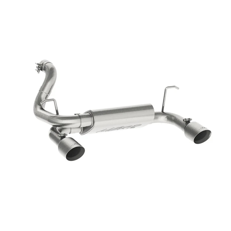 MBRP 2018+ Jeep Wrangler (JL) 3.6L V6 Dual Rear Exit Axle Back T409 Exhaust System - Main Product View