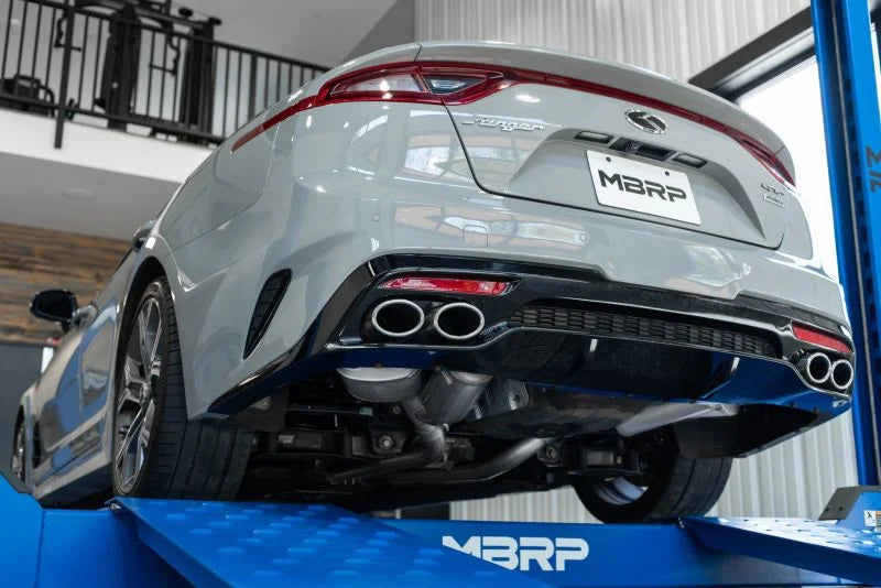 MBRP 2018+ Kia Stinger 3.3L RWD/AWD 2.5in Cat Back Dual Rear Exit w/o Tips - Additional View 7