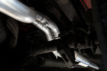 Load image into Gallery viewer, MBRP 2019+ Chevrolet Silverado 1500 / 2019+ GMC Sierra 1500 Alum. 3in Armor Black Cat-Back Exhaust - Back View