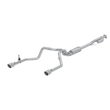 Load image into Gallery viewer, MBRP 2019+ Chevrolet Silverado 1500 / 2019+ GMC Sierra 1500 T304 SS 3in Armor Pro Cat-Back Exhaust - Main Product View