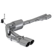 Load image into Gallery viewer, MBRP 2019+ Chevrolet Silverado 1500 4.5L/5.3L Pre-Axle Dual Side Exite w/ 4in OD Tip- T304 - Side View