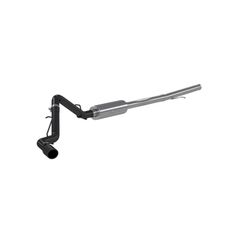 MBRP 2019 Chevrolet/GMC 1500 Silverado/Sierra 4.3L & 5.3L 3 in Cat Back, Single Side (Black Coated) - Side View