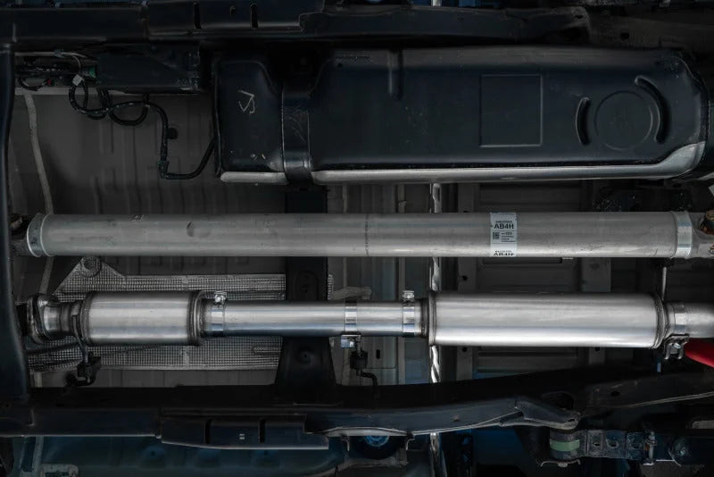 MBRP 2020 Chevrolet/GMC 2500/3500 HD Silverado/Sierra 6.6L V8 Installer Series Exhaust - Aluminum - Side View
