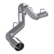 Load image into Gallery viewer, MBRP 2020+ GMC/Chevy 2500/3500 6.6L Duramax 4in Mand Bent Tubing AL-Ser Cat Back Single Side - Alum - Main Product View
