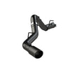 Load image into Gallery viewer, MBRP 2020+ GMC/Chevy 2500/3500 6.6L Duramax 4in Mand Bent Tubing Pro-Ser Cat Back Single Side - Blk - Main Product View