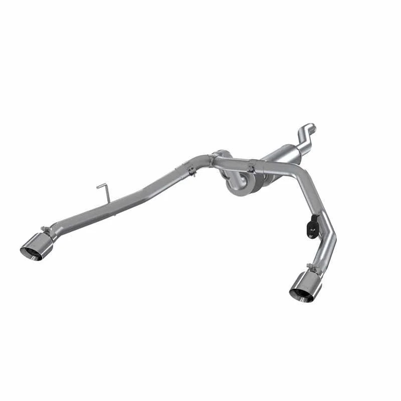 MBRP 2020 Jeep Gladiator 3.6L 2.5in Dual Rear Exit Cat Back Exhaust 304 - Side View