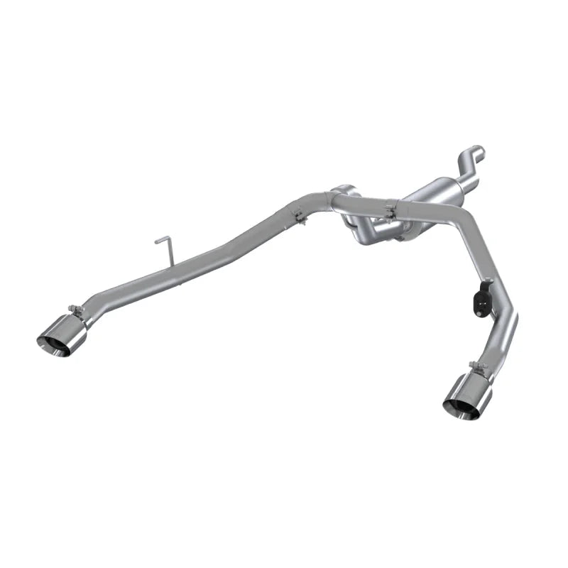 MBRP 2020 Jeep Gladiator 3.6L 2.5in Dual Rear Exit Cat Back Exhaust Aluminized - Main Product View