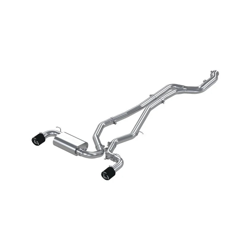 MBRP 2020+ Toyota Supra 3.0L 3in Catback Dual Rear Carbon Fiber Tips - T304 - Main Product View