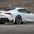 Load image into Gallery viewer, MBRP 2020+ Toyota Supra 3.0L 3in Catback Dual Rear Carbon Fiber Tips - T304 - Back View