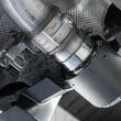 Load image into Gallery viewer, MBRP 2020+ Toyota Supra 3.0L 3in Catback Dual Rear Carbon Fiber Tips - T304 - Installation View