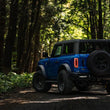 Load image into Gallery viewer, MBRP 2021-2023 Ford Bronco 2.3L/2.7L Stainless Steel 3in Cat-Back, Single High Clearance Rear Exit - Installation View