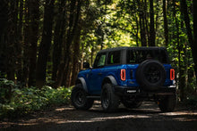 Load image into Gallery viewer, MBRP 2021-2023 Ford Bronco 2.3L/2.7L Stainless Steel 3in Cat-Back, Single High Clearance Rear Exit - Installation View