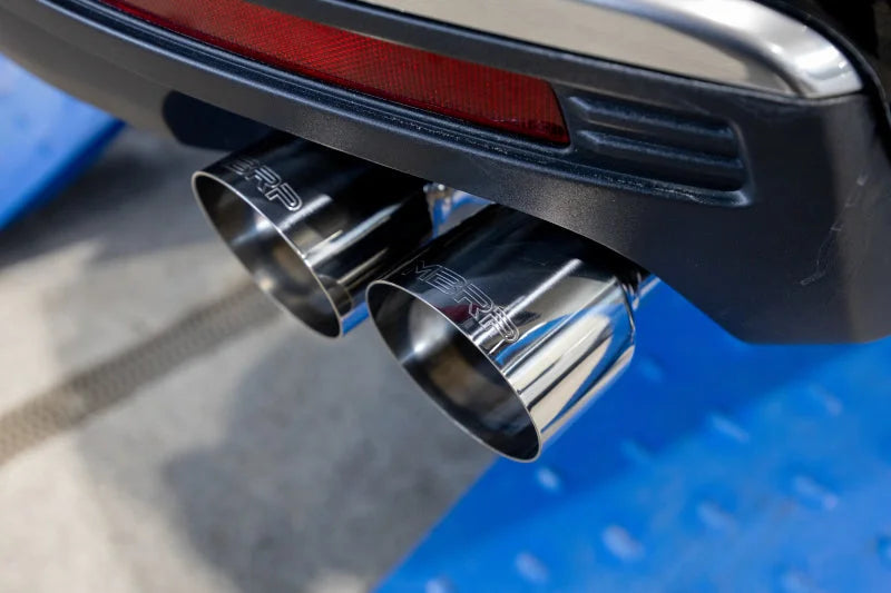 MBRP 2021+ Chevy Tahoe / GMC Yukon Alum. 3in Cat-Back Dual Split Exhaust w/ Quad Tips - Back View