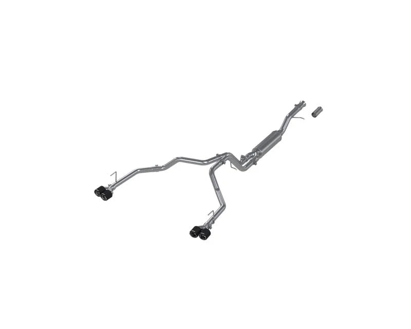 MBRP 2021+ Chevy Tahoe / GMC Yukon T304 SS 3in Cat-Back Dual Split Exhaust w/ Quad Carbon Fiber Tips - Main Product View