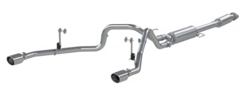MBRP 2021+ F-150 2.7L/ 3.5L Ecoboost, 5.0L 3in Cat Back 2.5in Dual Split Rear - Aluminized Steel - Additional View 5