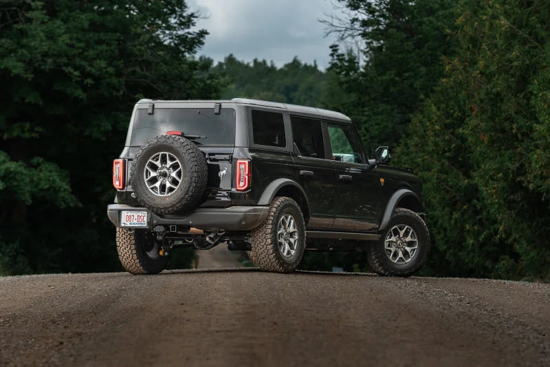 MBRP 2021+ Ford Bronco 2.3L/2.7L EcoBoost 3in T304 Catback Exhaust - Back View