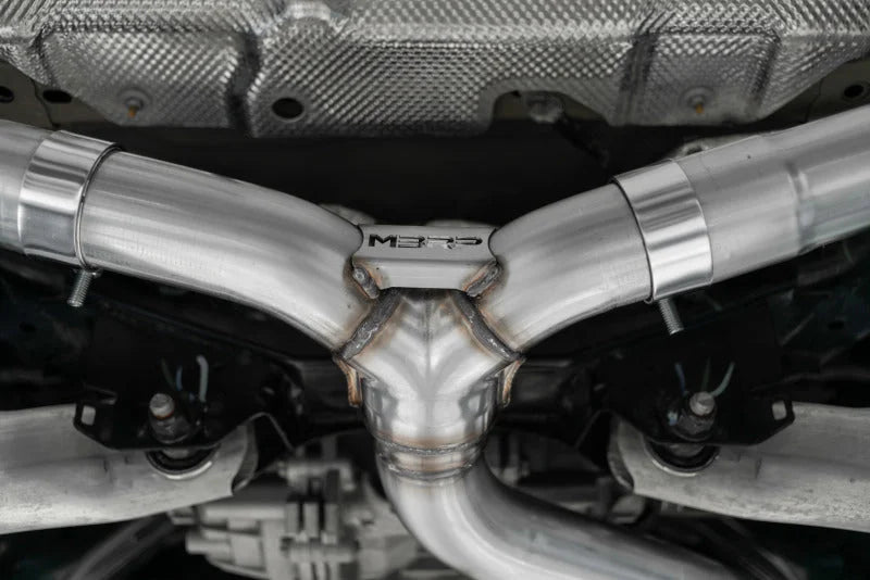 MBRP 2021+ Ford Bronco Sport (1.5L / 2.0L EcoBoost) 2.5in Res-Back Exhaust - Dual Rear - Black - Back View