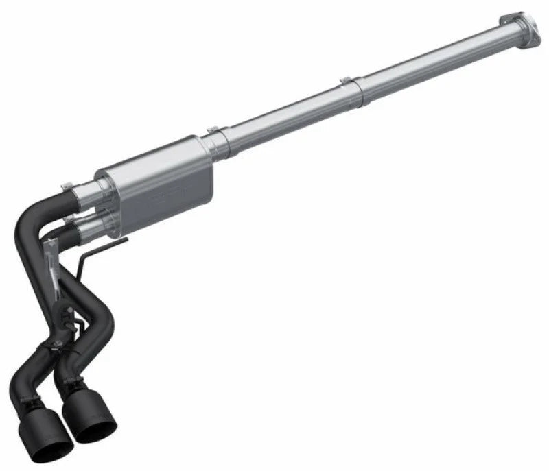 MBRP 2021 Ford F-150 2.7L EcoBoost / 3.5L EcoBoost / 5.0L 3in Cat Back Single Side Exit Black - Additional View 5