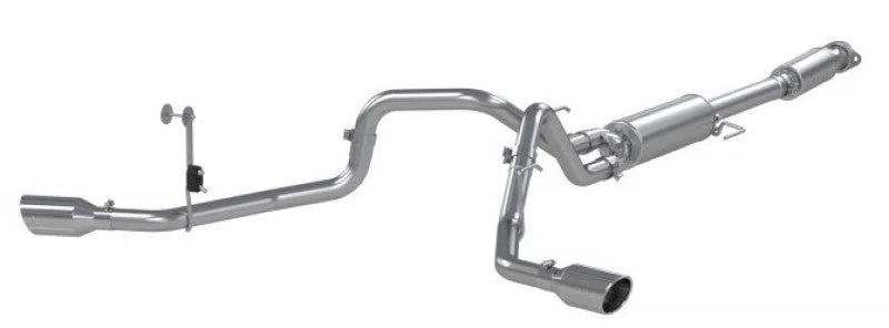 MBRP 2021+ Ford F-150 5.0L/3.5L/ 2.7L Ecoboost 3in Cat Back 2.5in Dual Split Exit T409 Exhaust - Additional View 5