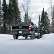 Load image into Gallery viewer, MBRP 2021+ Ford F150 2.7L/3.5L/5.0L 4in T304 Stainless Steel Cat-Back - RACE VERSION - Installation View
