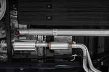 Load image into Gallery viewer, MBRP 2021+ Ford F150 Aluminized Dual Pre-Axle (Street Profile) 2.5in OD Tips 3in Cat Back Exhaust - Side View