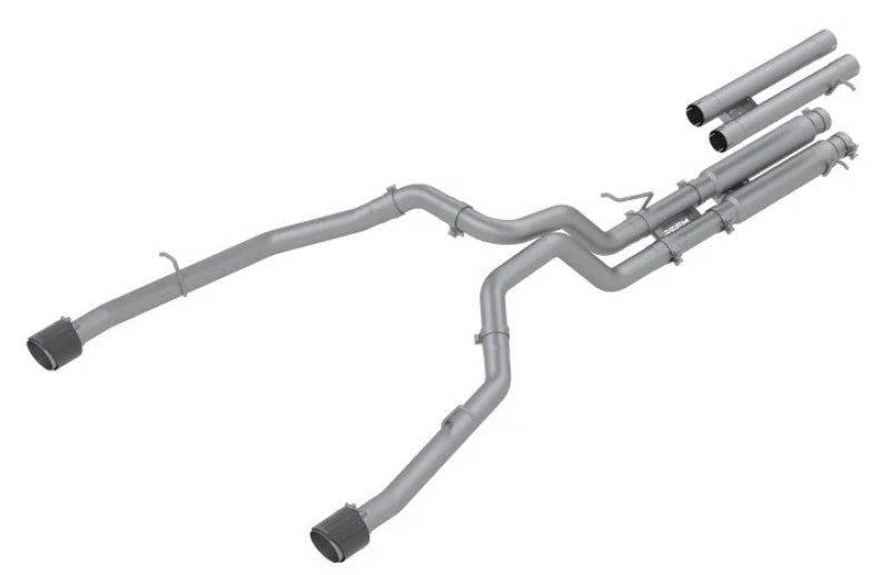 MBRP 2021 Ram TRX 6.2 S/C 3in Catback Dual Rear Carbon Fiber Tips(Race)- T304 - Additional View 6