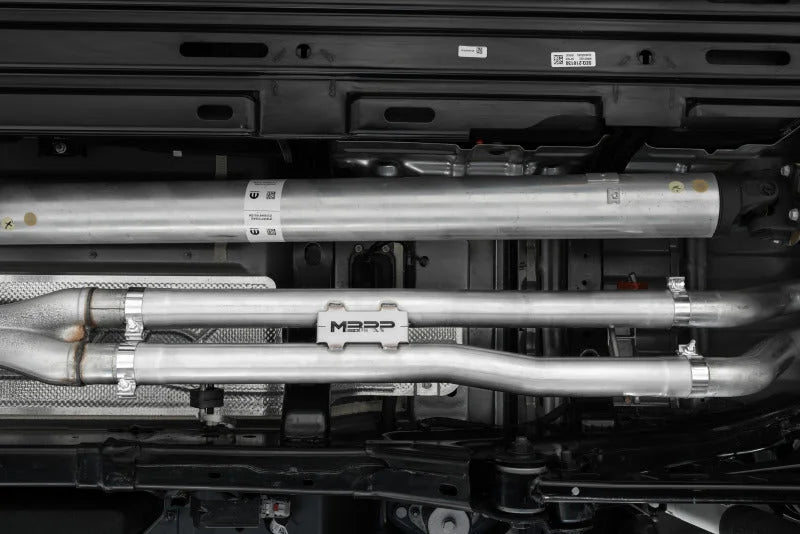 MBRP 2021 Ram TRX 6.2 S/C 3in T304 SS Muffler Delete Pipe - Side View