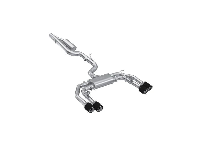 MBRP 2022+ Audi S3 3in Cat Back w/ Quad Carbon Fiber Tips- T304 - Main Product View