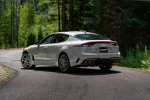Load image into Gallery viewer, MBRP 2022 Kia Stinger 3.3L T304 SS Cat-Back Exhaust- Dual Split Rear Quad Outlet Uses Factory Bezels - Installation View