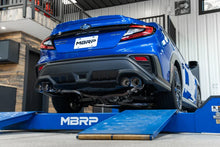 Load image into Gallery viewer, MBRP 2022 Subaru WRX 2.5in Dual Split Rear Exit w/ Quad BE Tips - T304 - Side View