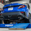Load image into Gallery viewer, MBRP 2022 Subaru WRX 2.5in Dual Split Rear Exit w/ Quad CF Tips - T304 - Side View