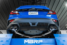 Load image into Gallery viewer, MBRP 2022 Subaru WRX 2.5in Dual Split Rear Exit w/ Quad CF Tips - T304 - Back View