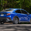 Load image into Gallery viewer, MBRP 2022+ Subaru WRX 3in Cat-Back Dual Split Rear Quad Carbon Fiber Tips Street Profile Exhaust - Installation View
