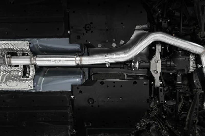MBRP 2022+ Subaru WRX 3in Cat-Back Dual Split Rear Quad Tips Race Profile Exhaust - Side View