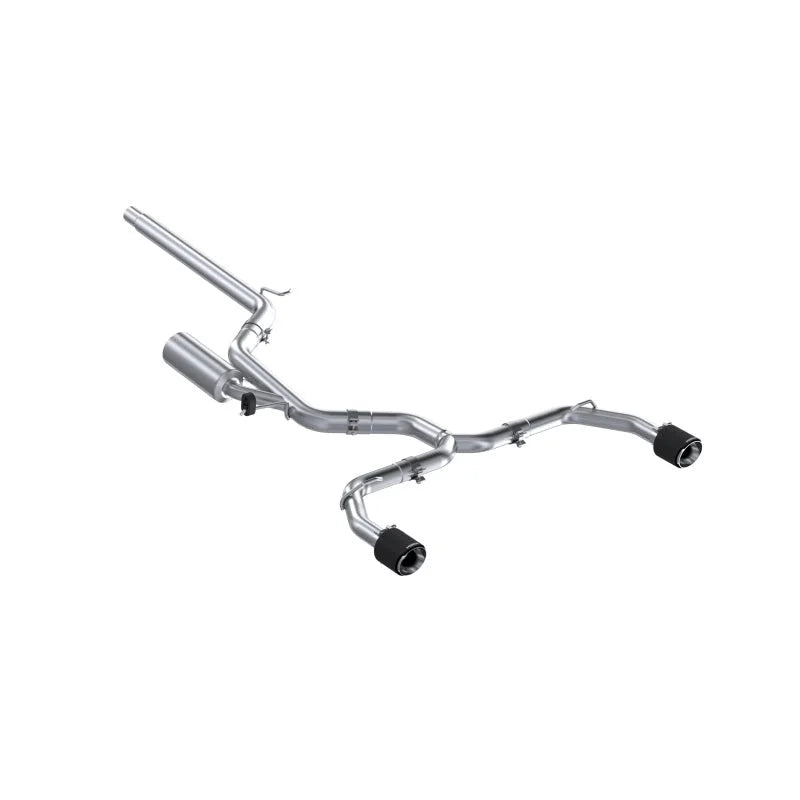 MBRP 2022 VW Golf GTI MK8 T304 SS 3in Cat-Back Exhaust 2.5in Dual Split Rear w/ Carbon Fiber Tips - Main Product View