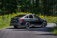 Load image into Gallery viewer, MBRP 2022 VW Jetta GLI 2.0 TSI 3in Cat Back T304 SS 2.5in Dual Split Rear w/ Carbon Fiber Tips - Installation View