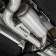 Load image into Gallery viewer, MBRP 2022 Volkswagen Golf R MK8 3in Cat-Back Quad Rear w/ Carbon Fiber Tips Valve Delete Exhaust - Installation View
