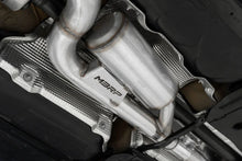 Load image into Gallery viewer, MBRP 2022 Volkswagen Golf R MK8 3in Cat-Back Quad Rear w/ Carbon Fiber Tips Valve Delete Exhaust - Installation View