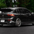 Load image into Gallery viewer, MBRP 2022 Volkswagen Golf R MK8 3in Cat-Back Quad Split Rear Valve Delete Exhaust - Installation View