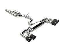Load image into Gallery viewer, MBRP 2022 Volkswagen Golf R MK8 T304 Stainless Steel 3in Cat-Back, Quad Rear Exit- Carbon Fiber Tip - Main Product View